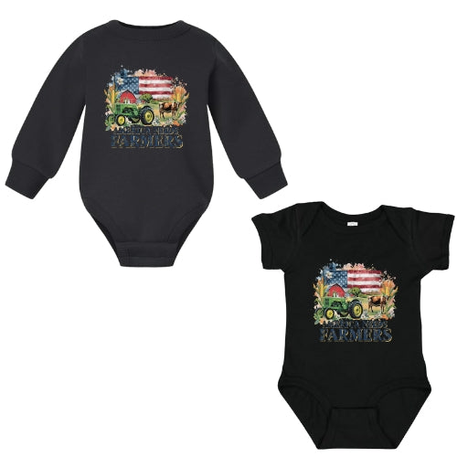 America Needs Farmers John Deere Onesie