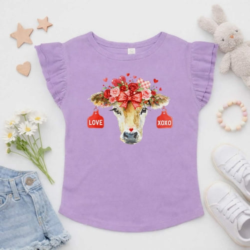 Jersey Love Flutter Sleeve T-Shirt