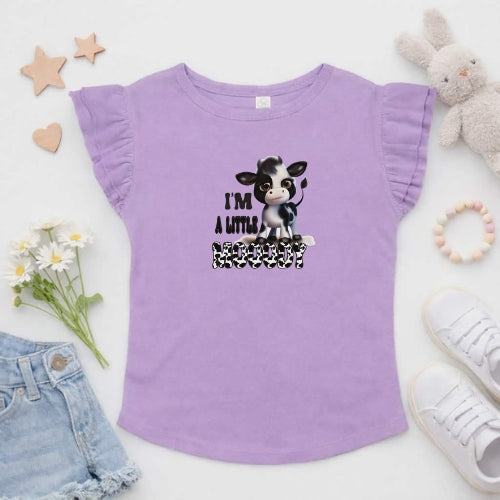 I'm A Little Moody Flutter Sleeve T-Shirt
