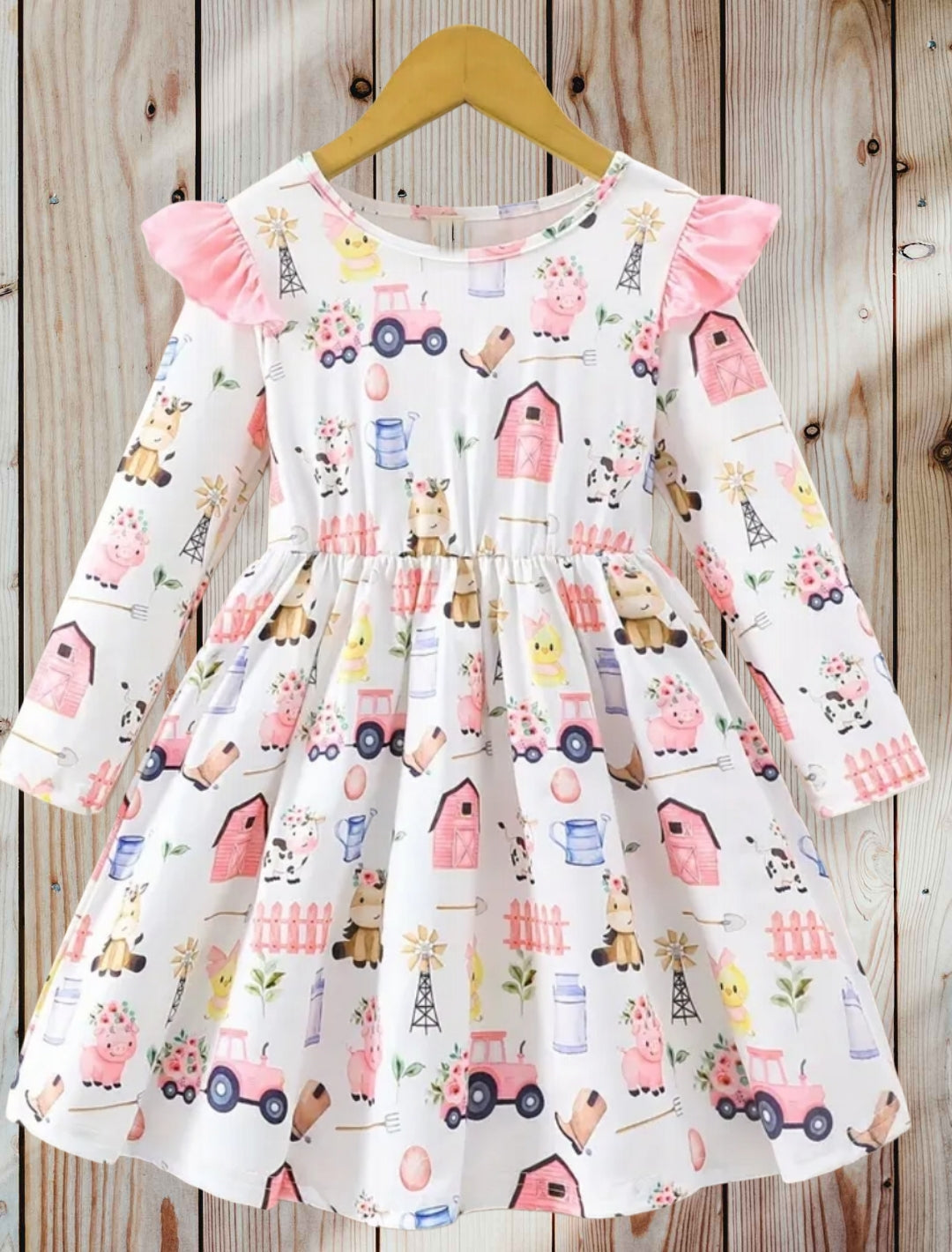 Pink Farm Dress  Rosette Creations, LLC