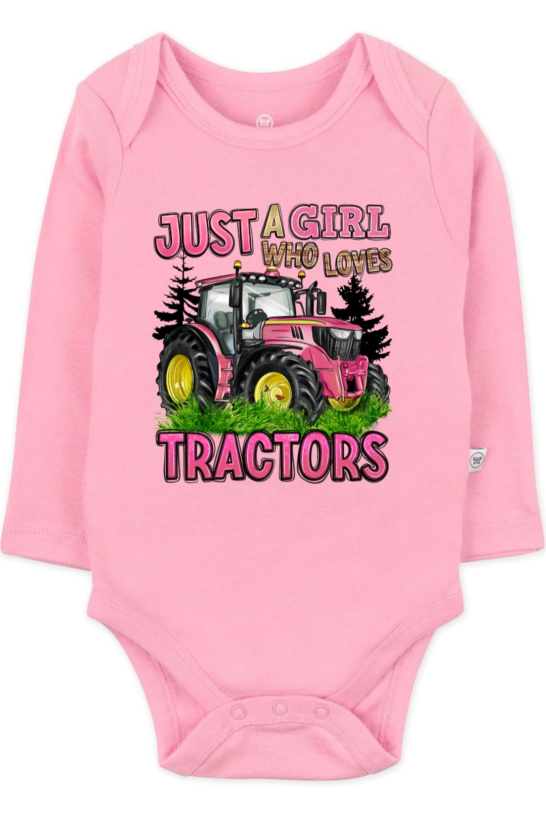 Just A Girl Who Loves Tractors Longsleeve / T-Shirt