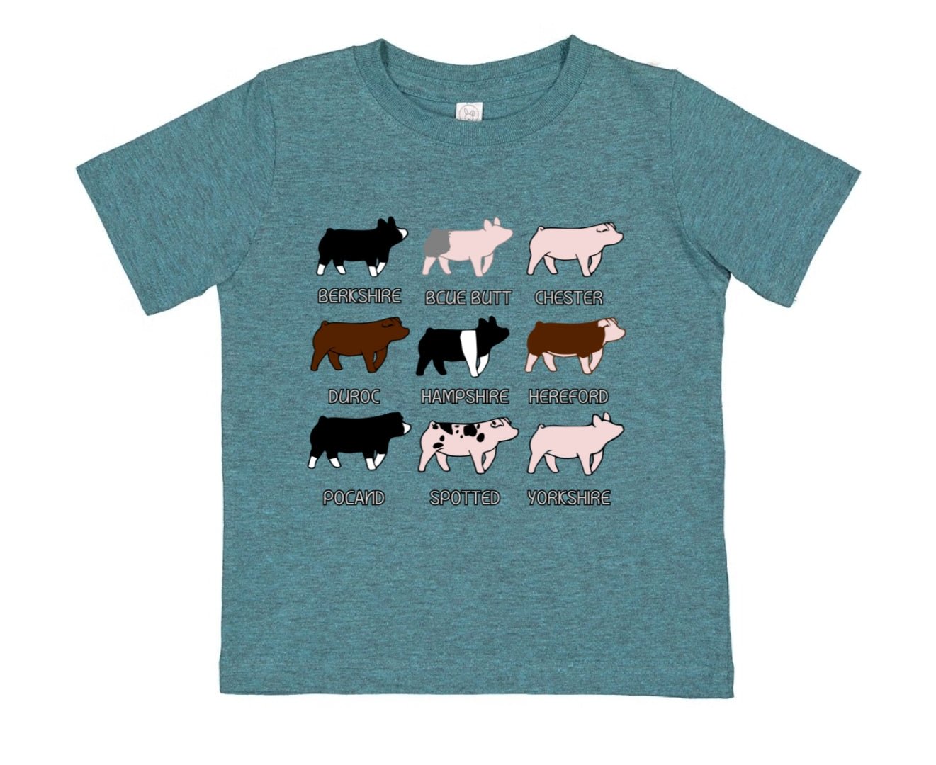 Pig Breeds T-shirt / Longsleeve Toddler, Youth ,Adult
