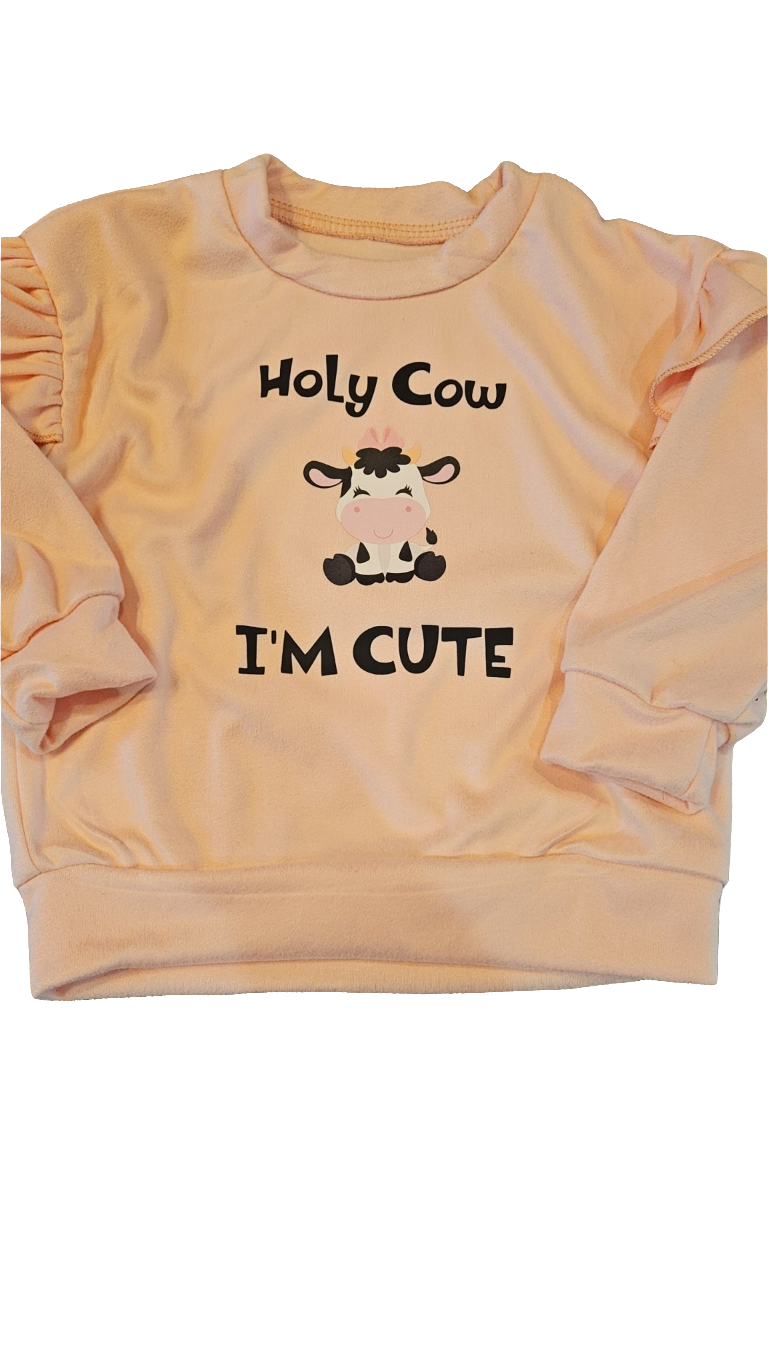 Holstein Holy Cow I'm Cute Sweater