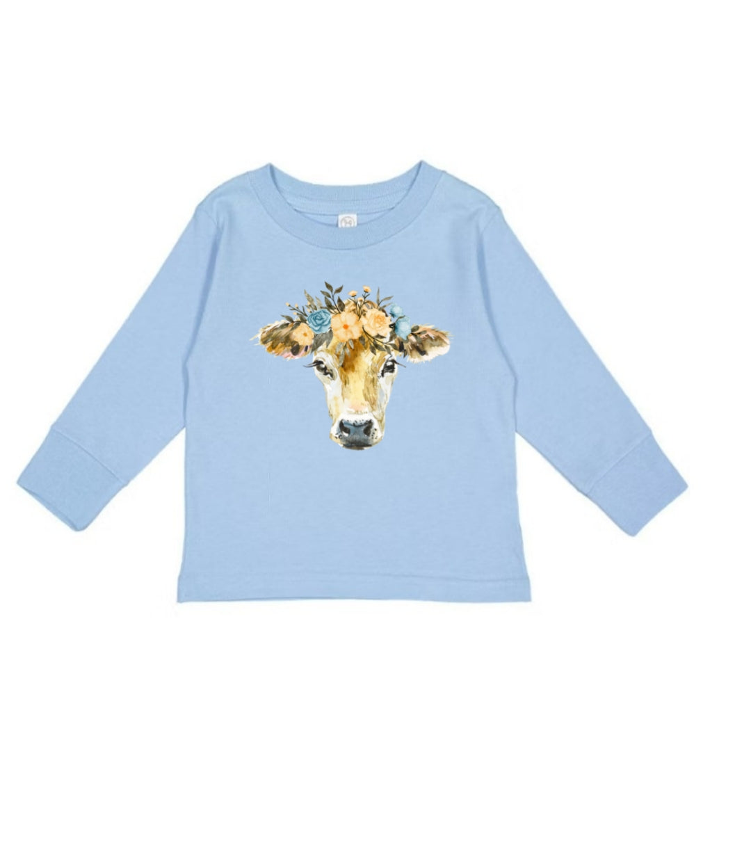 Jersey Cow all sizes light blue