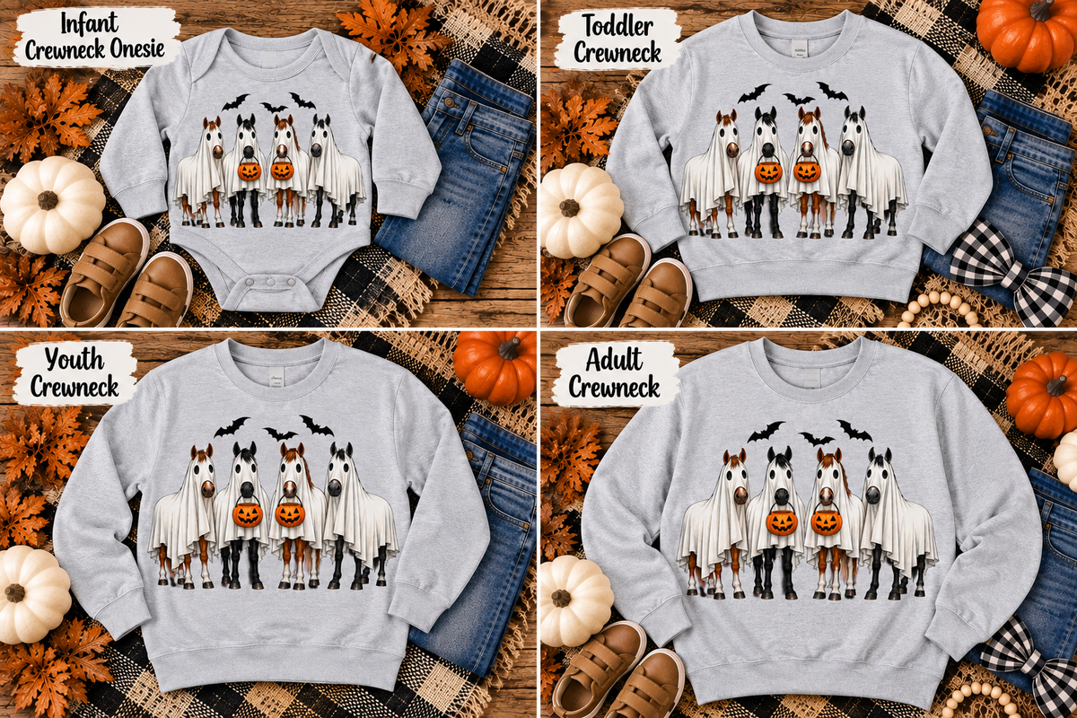 Horse Ghost Halloween Top