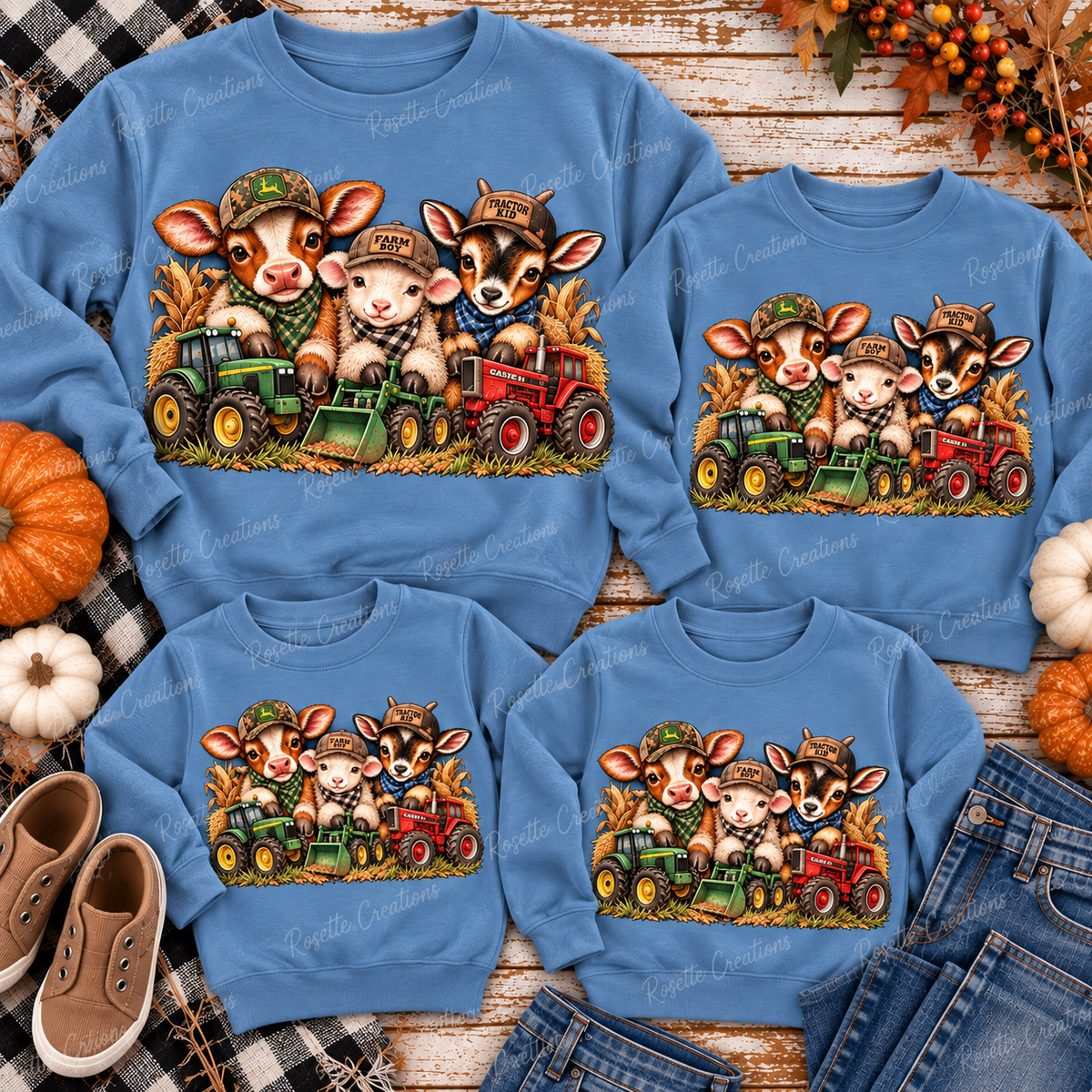 Farm Baby Animal Tractor T-Shirt