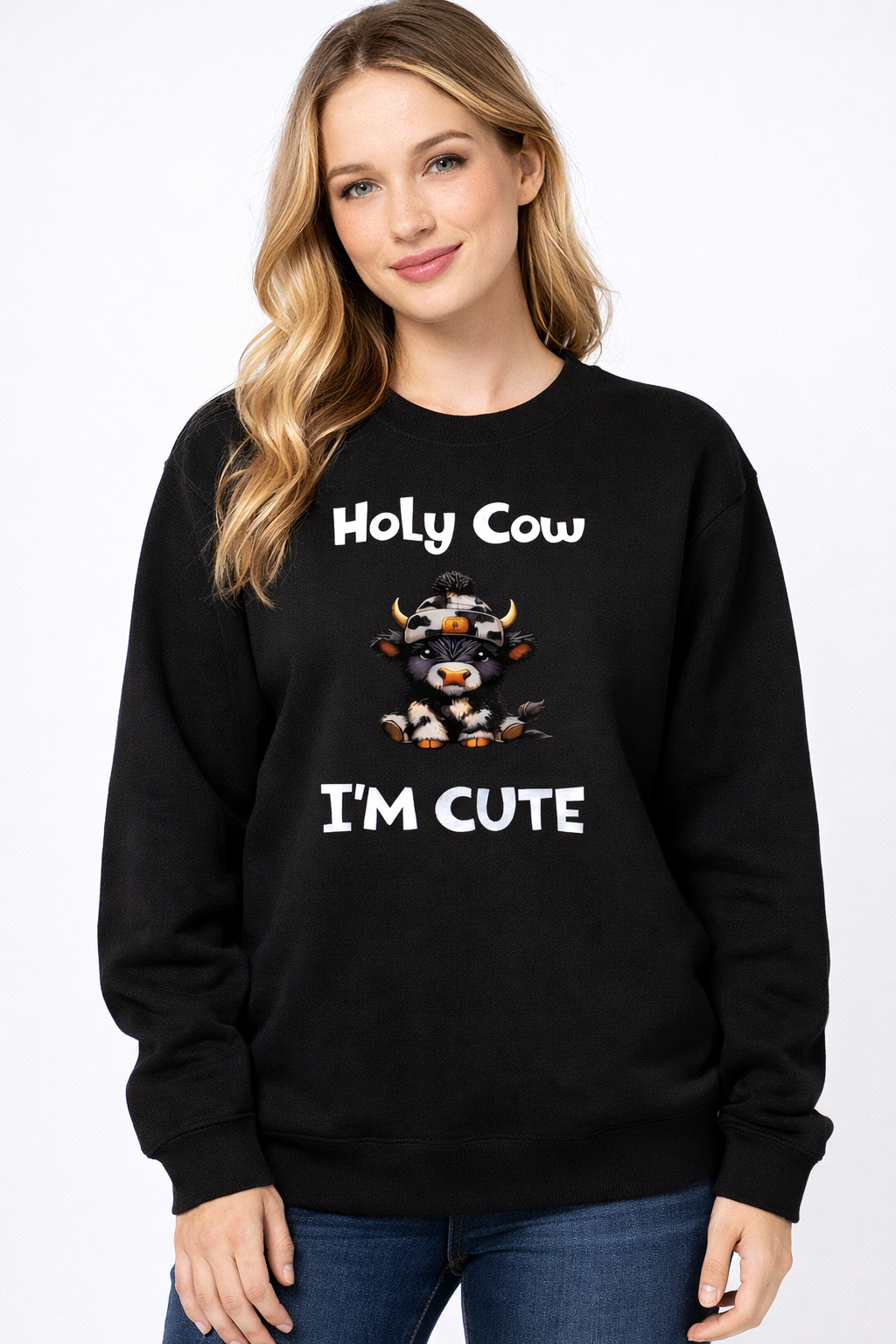 Holy Cow I'm Cute Youth/Adult Sweater