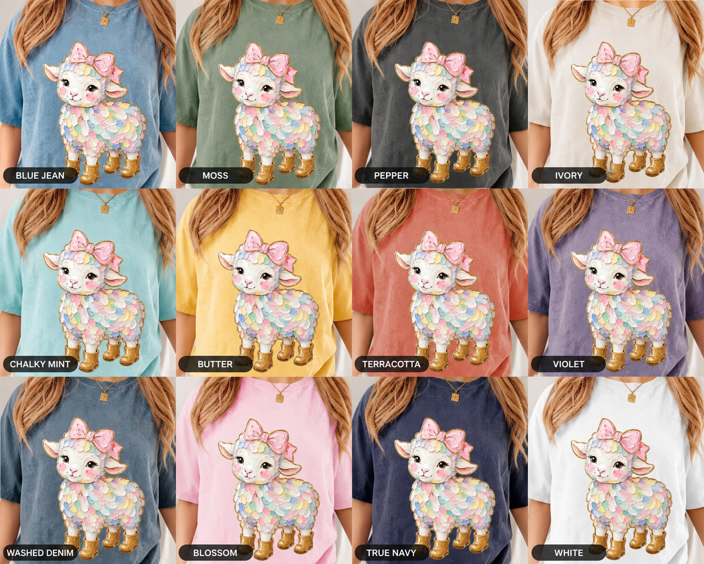 Pastels ~ Sheep Lover Toddler Top