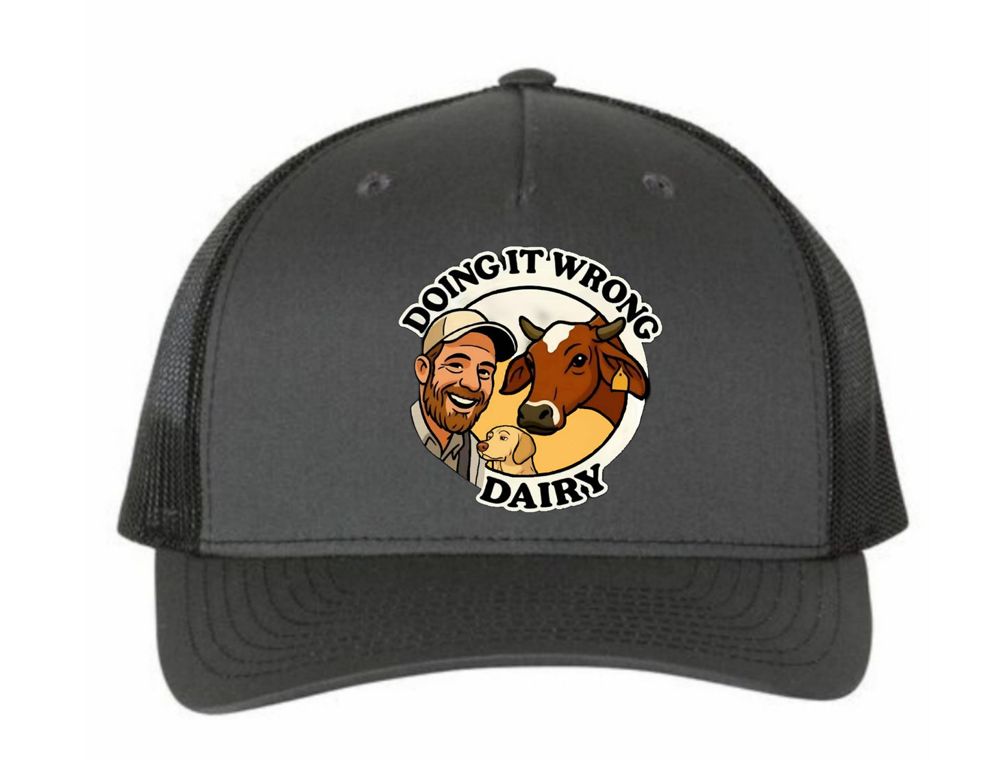 Richardson 112FP Color Cartoon Logo Doing It Wrong Dairy