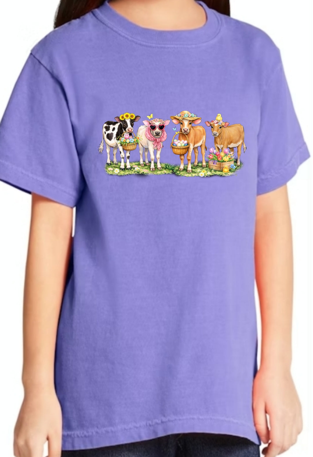 Spring Cows T or Sweater