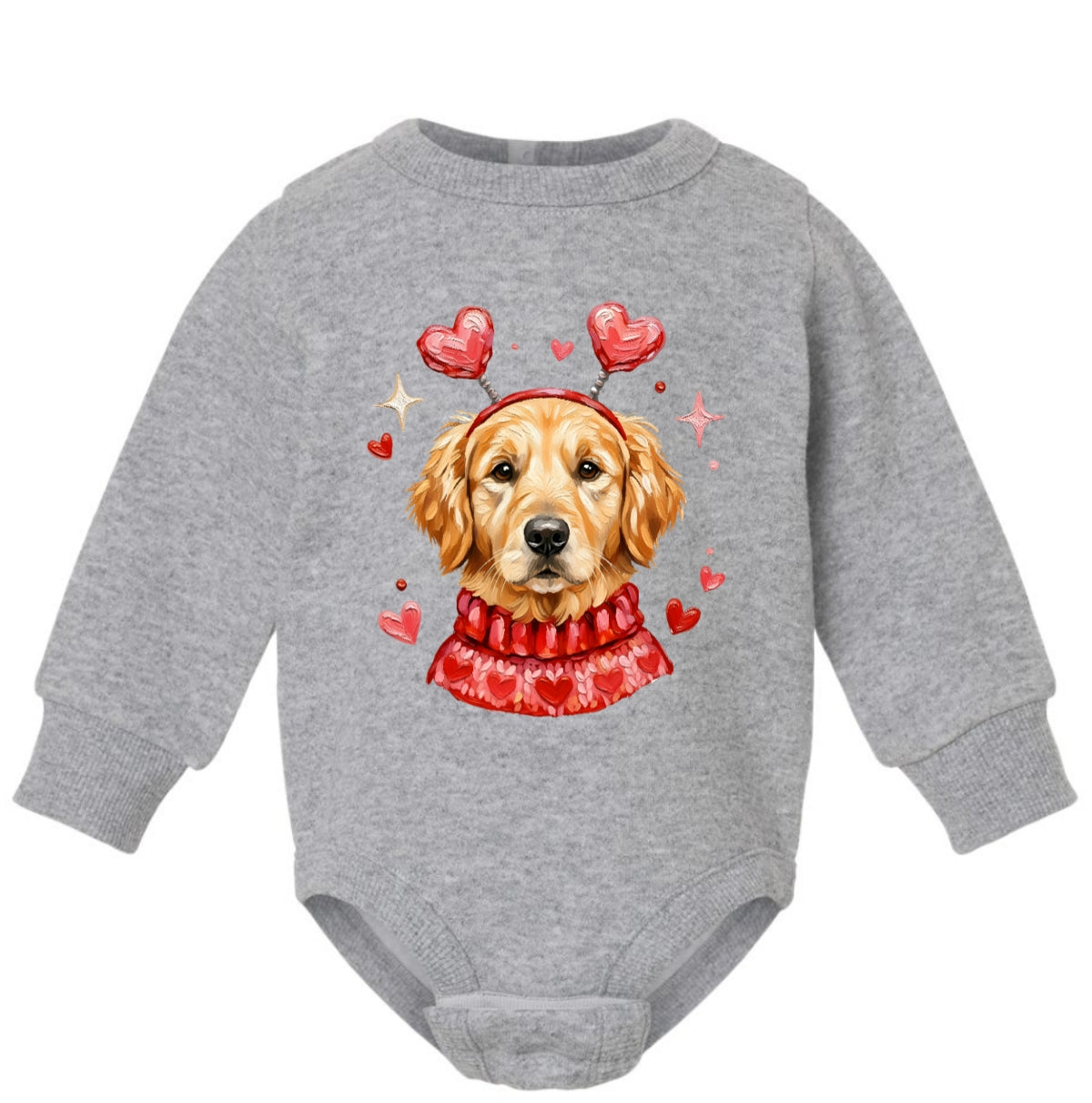 Valentine's Golden Retriever Onesie