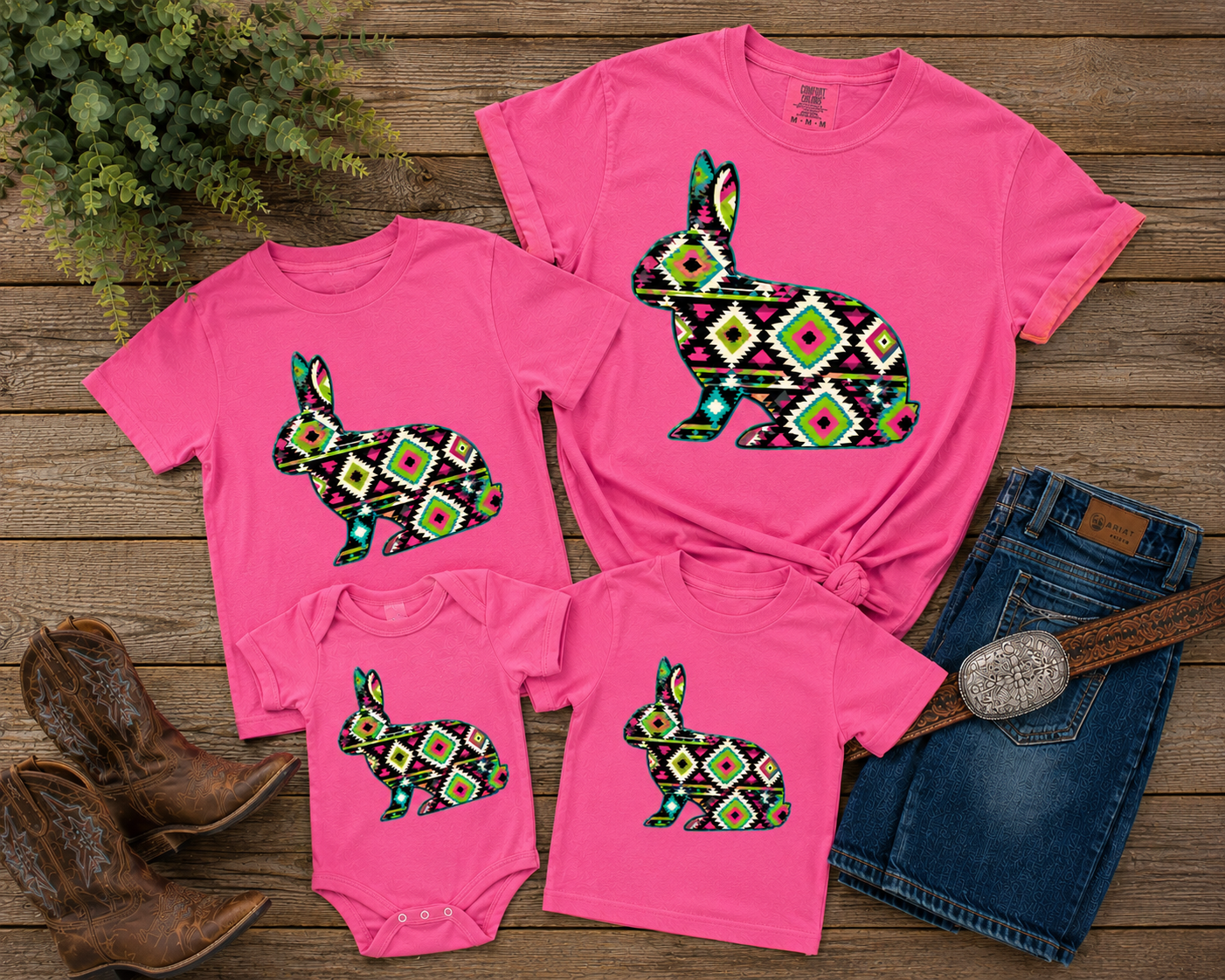 Aztec Show Rabbit Shirt Neon