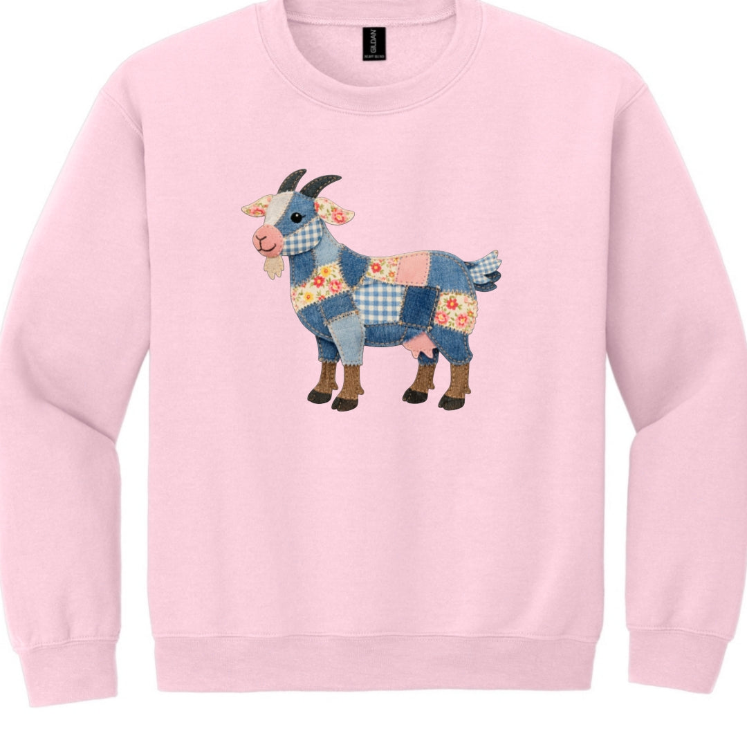 Goat Patchwork Crewneck