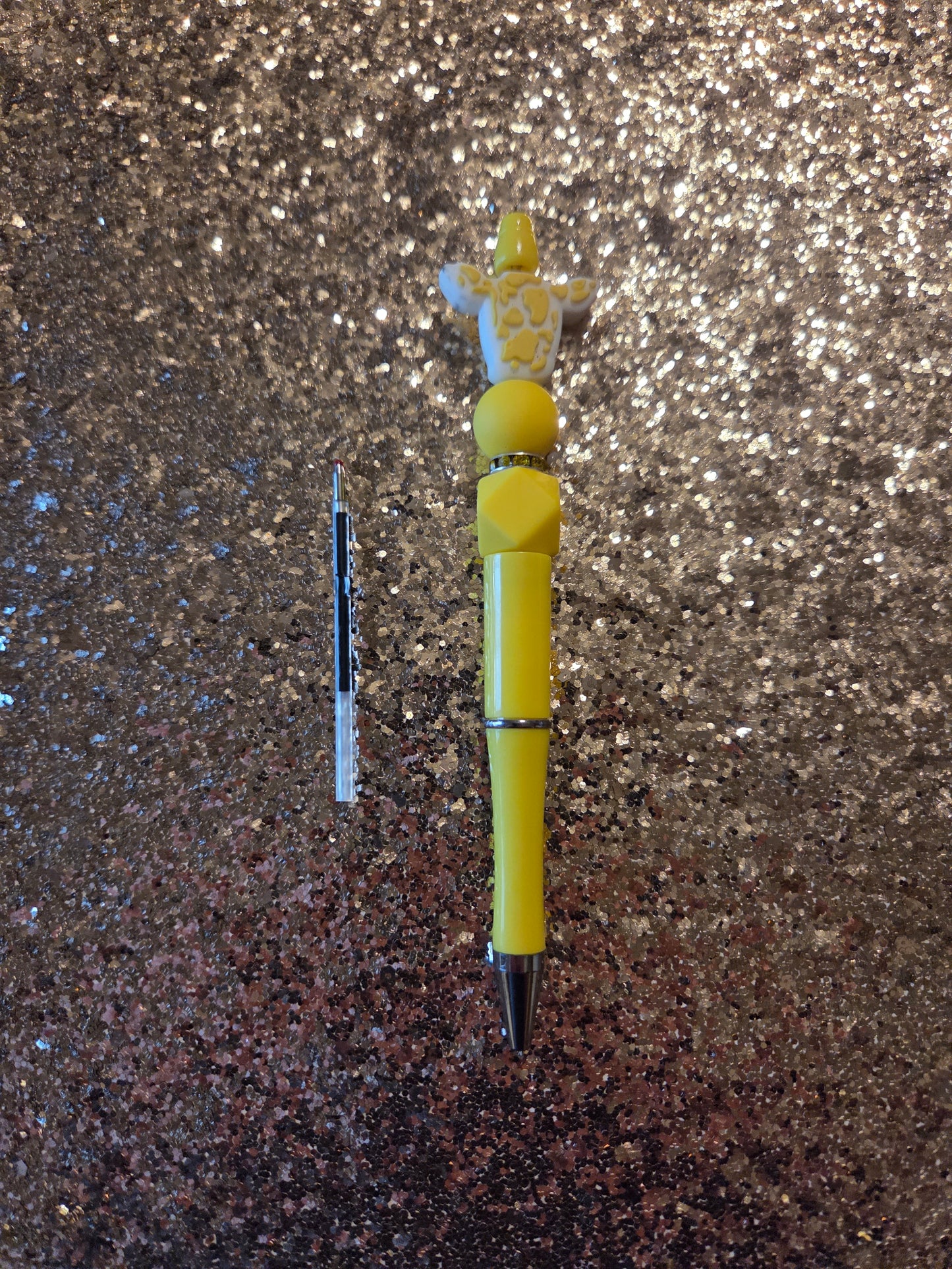 Yellow Cow Pen with one Ink Refill