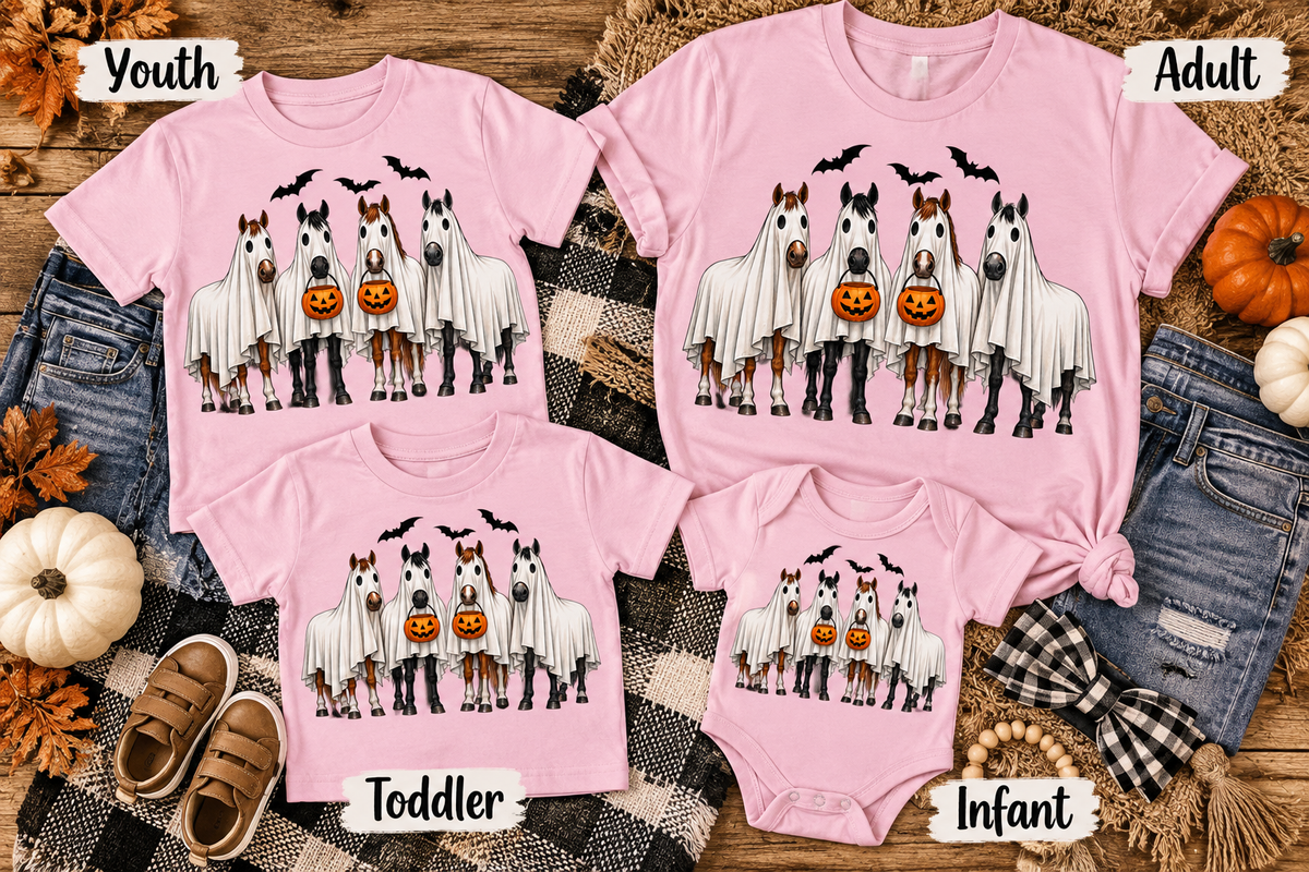 Ghost Horse Top Pink