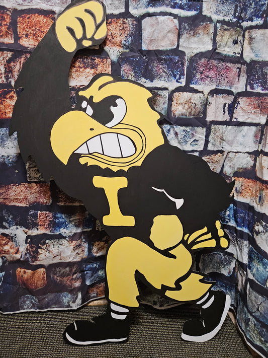 Iowa Hawkeye Wood Mancave Piece