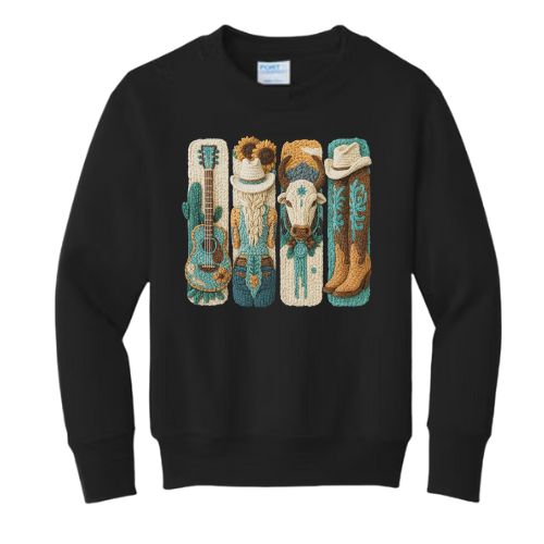 Western Crewneck- Youth
