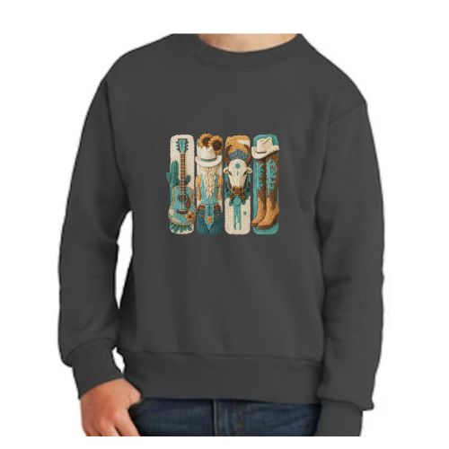 Western Crewneck- Youth