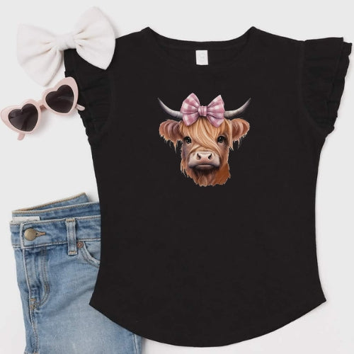 Highland Flutter Sleeve T-Shirt