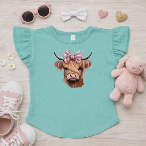 Highland Flutter Sleeve T-Shirt