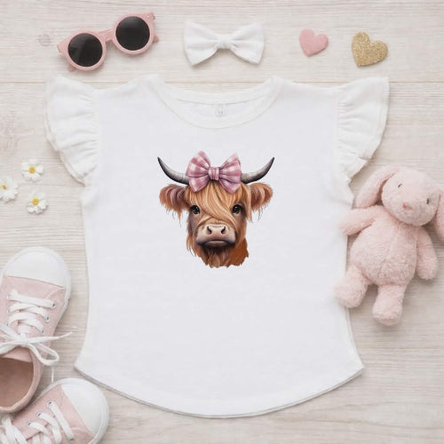 Highland Flutter Sleeve T-Shirt