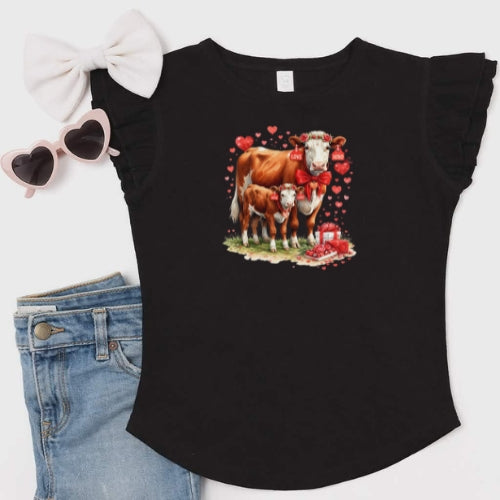 Herford Love Flutter Sleeve T-Shirt