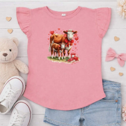 Herford Love Flutter Sleeve T-Shirt
