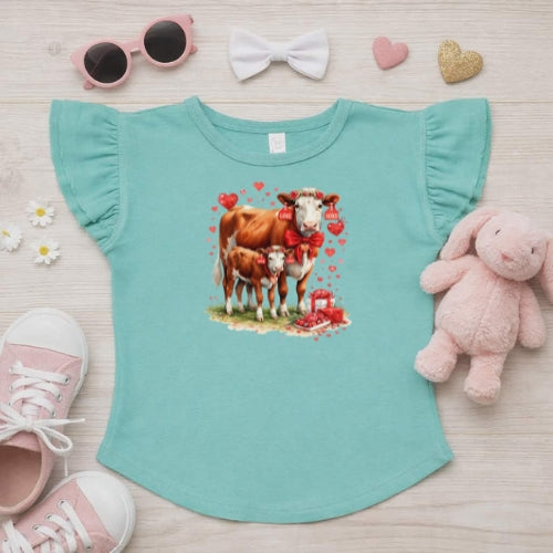 Herford Love Flutter Sleeve T-Shirt