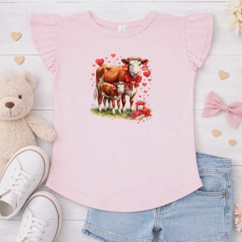 Herford Love Flutter Sleeve T-Shirt