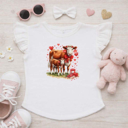 Herford Love Flutter Sleeve T-Shirt