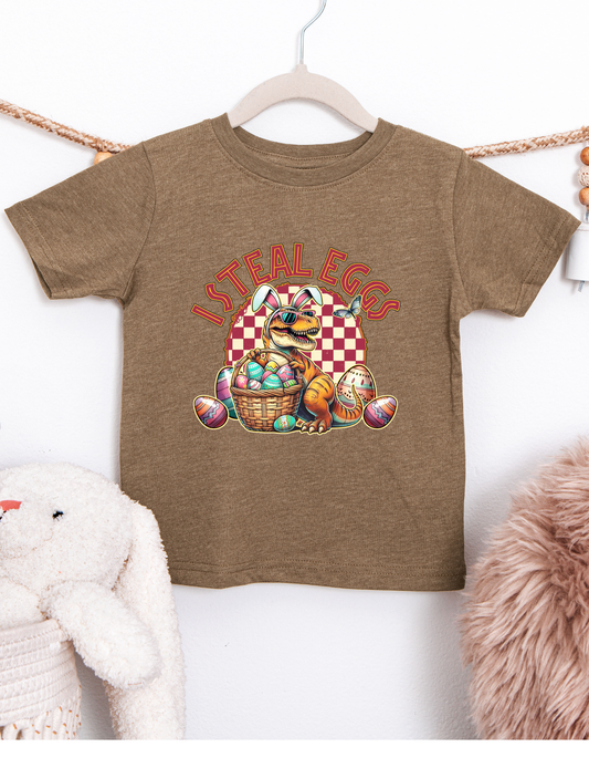 I Steal Eggs Dino Easter T-Shirt