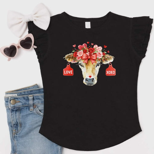 Jersey Love Flutter Sleeve T-Shirt