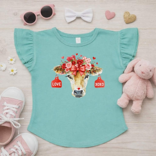 Jersey Love Flutter Sleeve T-Shirt