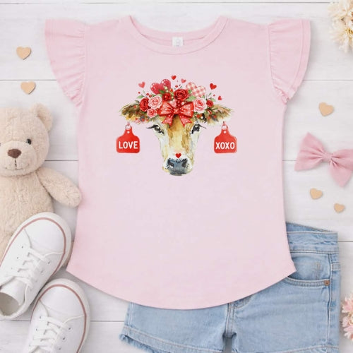 Jersey Love Flutter Sleeve T-Shirt