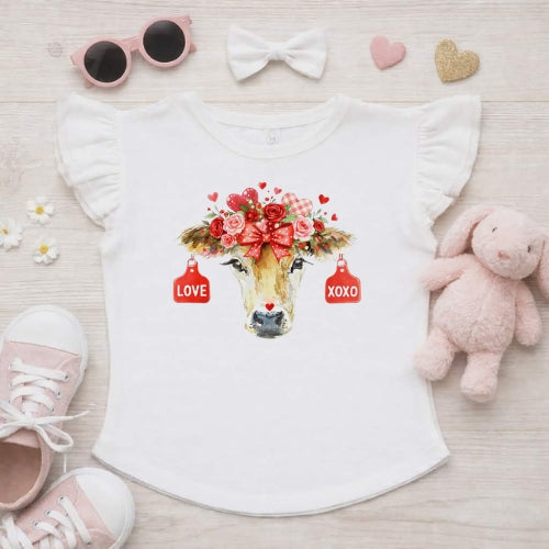 Jersey Love Flutter Sleeve T-Shirt