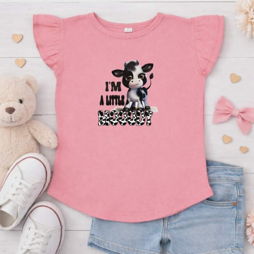 I'm A Little Moody Flutter Sleeve T-Shirt