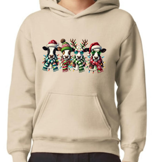 Christmas Cow Sweatshirt