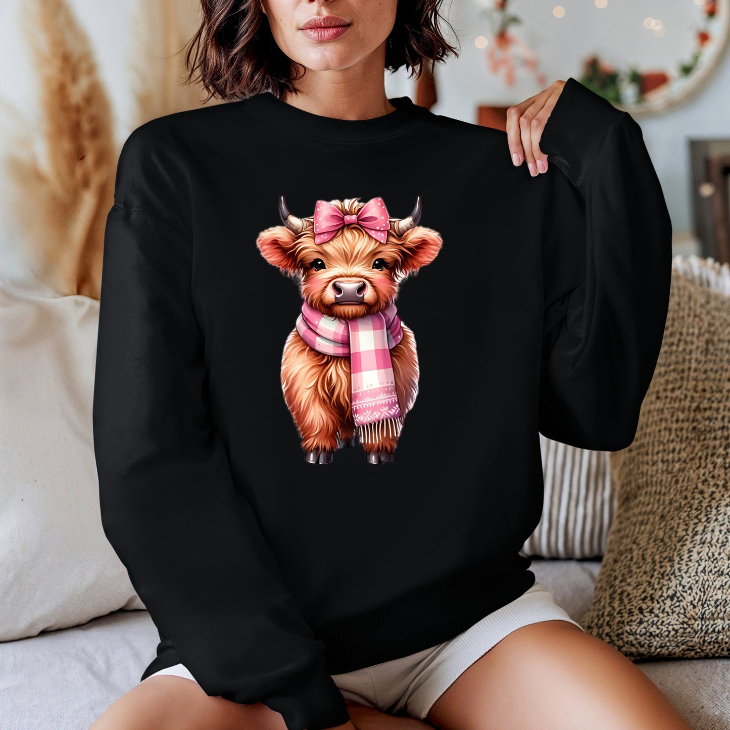 Christmas Cow Sweatshirt