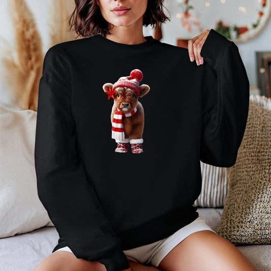 Baby Calf  Christmas Sweatshirt