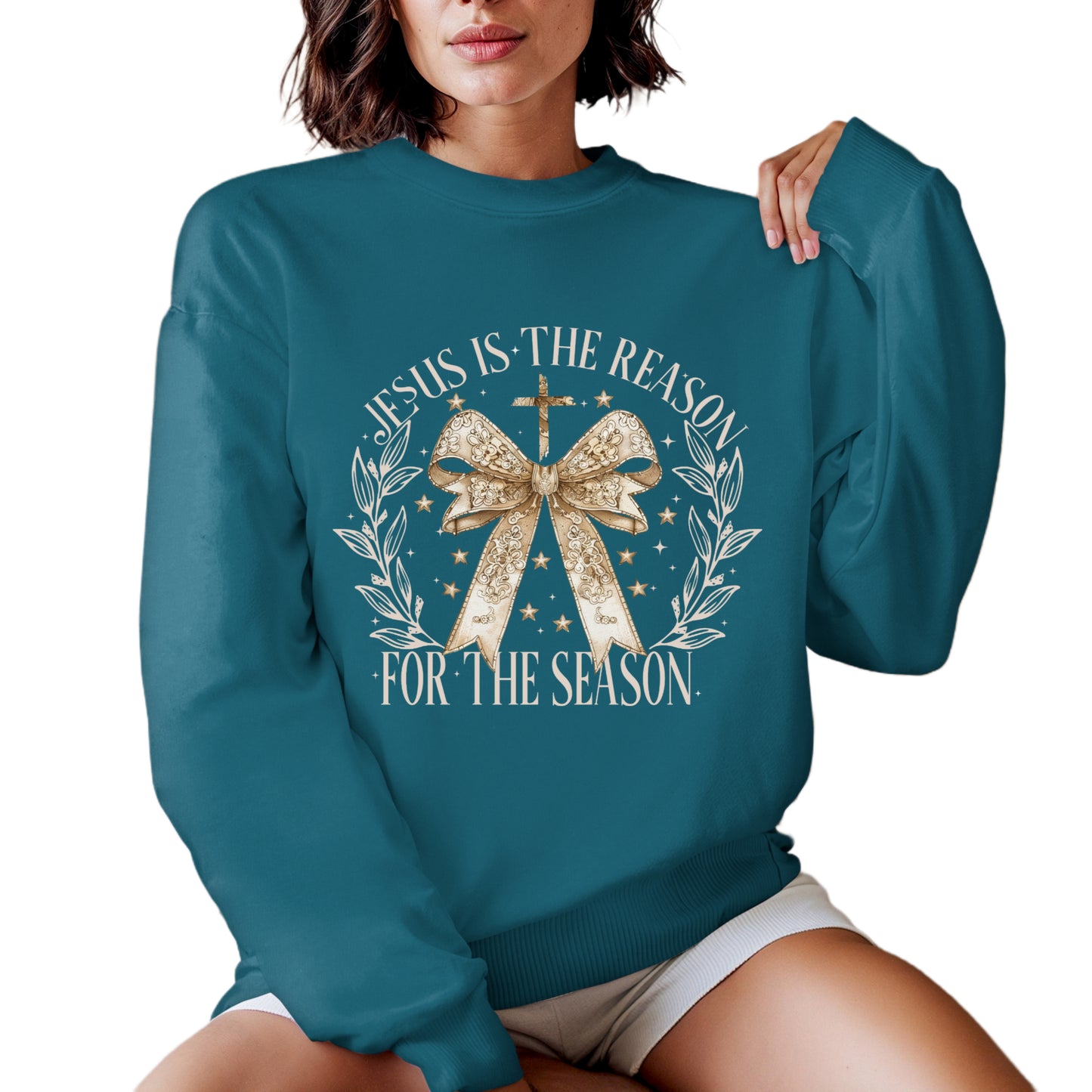 "Jesus is the Reason for the Season" Crewneck Sweatshirt