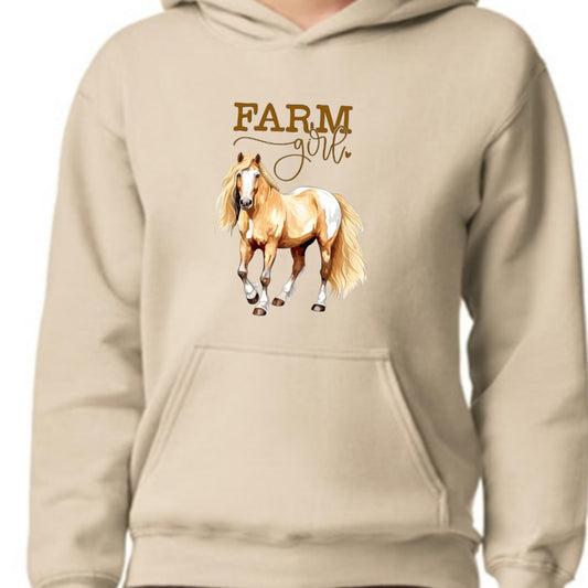 Farm Girl Sweatshirt Hooded / Crewneck