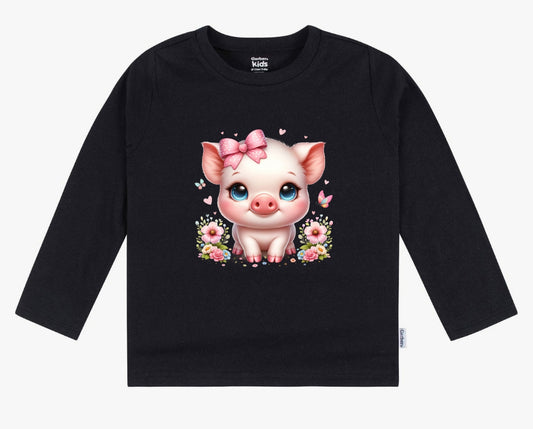 Cute Pig Infant Onesie, Toddler, Adult Longsleeve or T-Shirt