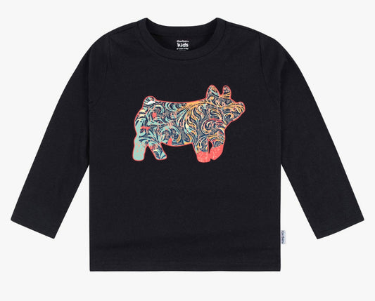 Western Pig Siloutte Longsleeve