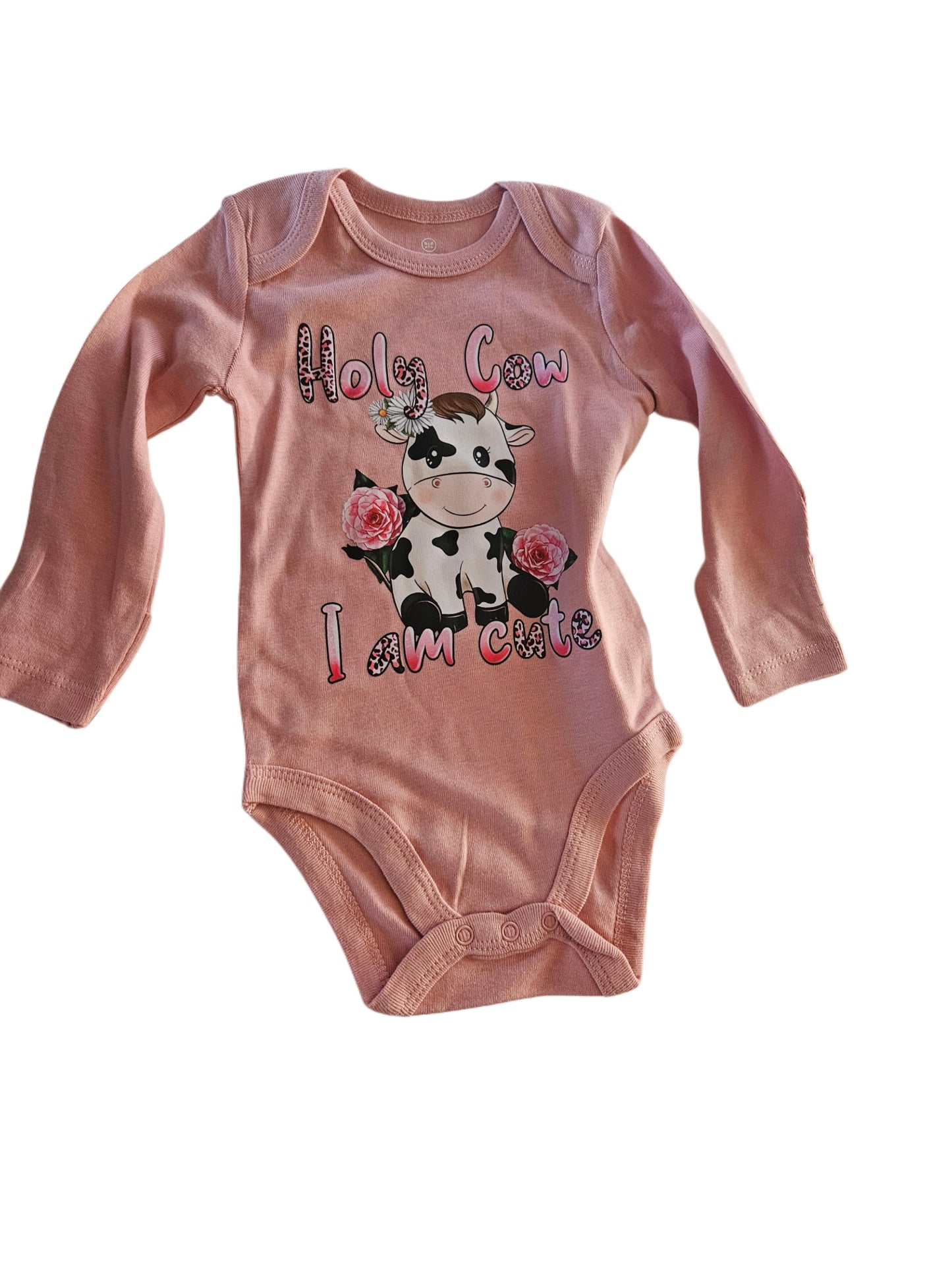 Holy Cow I'm Cute Infant Longsleeve Onesie