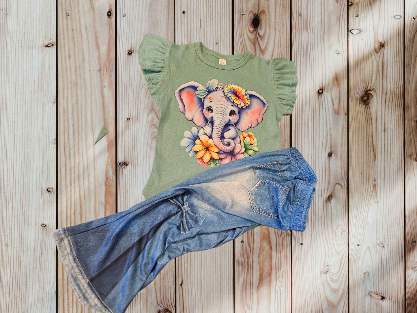 Elephant T Flutter Sleeve