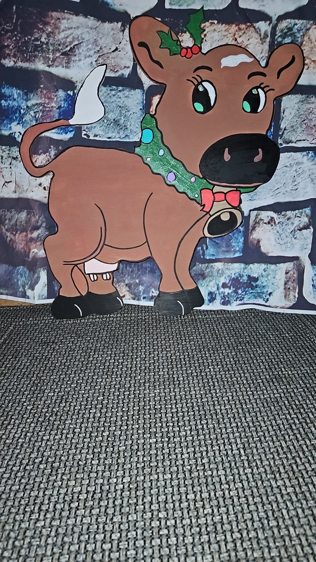 Cow Entryway Christmas Decor