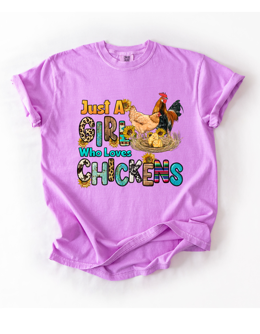 Just A Girl Who Loves Chicken, Purple