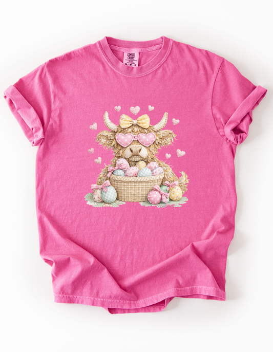 Highland Cow T-Shirt, Easter