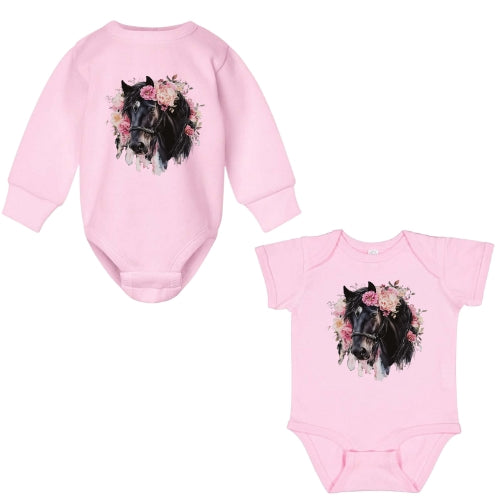 Floral Horse Onesie