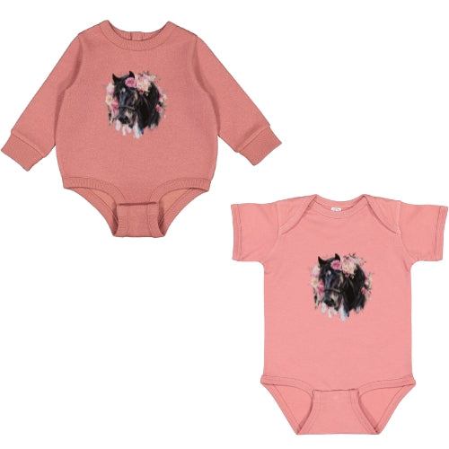 Floral Horse Onesie